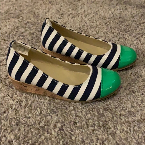 Striped Small Wedge Heels - Picture 2 of 5